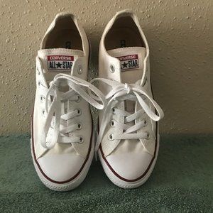 Unisex White Converse All Stars